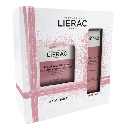 LIERAC COFANETTO HYDRAGENIST GEL CREMA IDRATANTE + GEL OCCHI ANTI BORSE